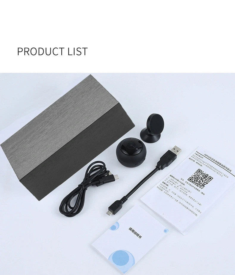 1080P HD Wifi Mini IP Camera with night vision and motion detection for home security
