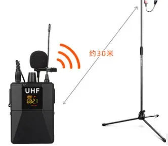 Black Little Bee X3 wireless lavalier microphone with magnetic clip attached to a shirt collar.