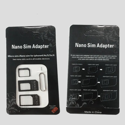 Black and white PVC SIM card holder for mobile phone card restoration and organisation.