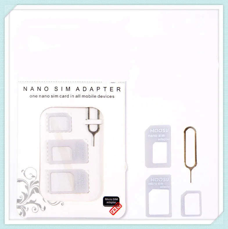 Black and white PVC SIM card holder for mobile phone card restoration and organisation.