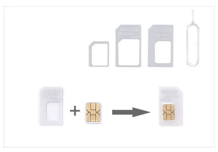 Black and white PVC SIM card holder for mobile phone card restoration and organisation.