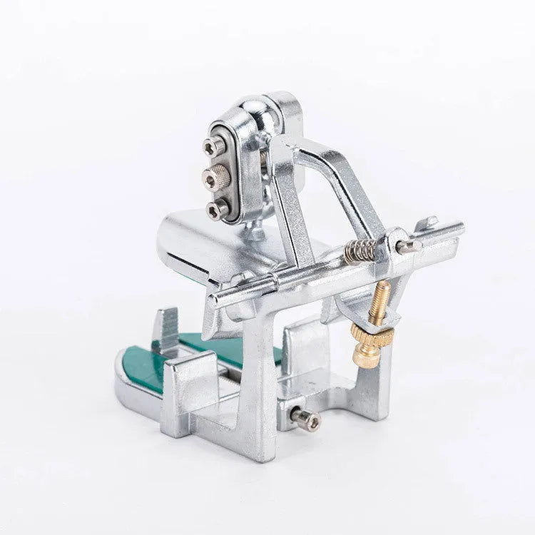 Korean dental laboratory articulator with three adjustable hinges for jaw motion simulation.