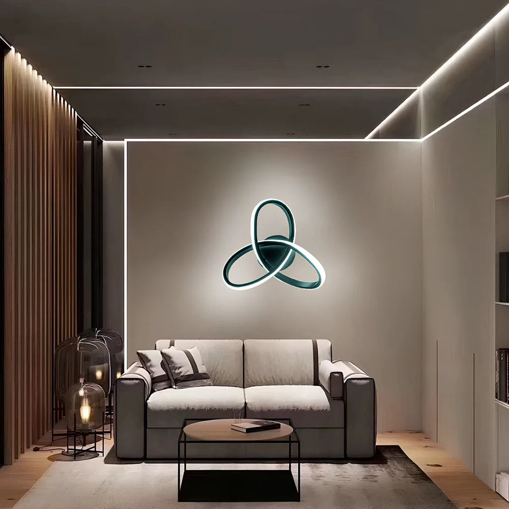 Aluminium LED ceiling light in black, 280mm long for corridor use, special shade design