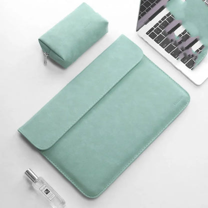 Notebook liner bag for Xiaomi Redmi, imitation leather sleeve, 11 to 15.6 inch, with power pack