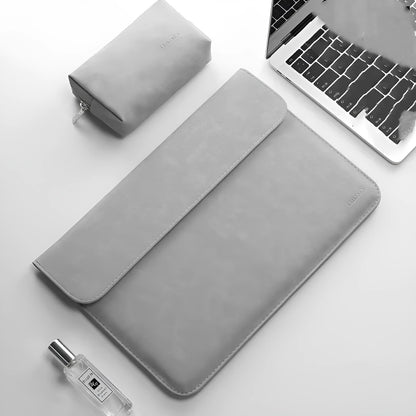Notebook liner bag for Xiaomi Redmi, imitation leather sleeve, 11 to 15.6 inch, with power pack
