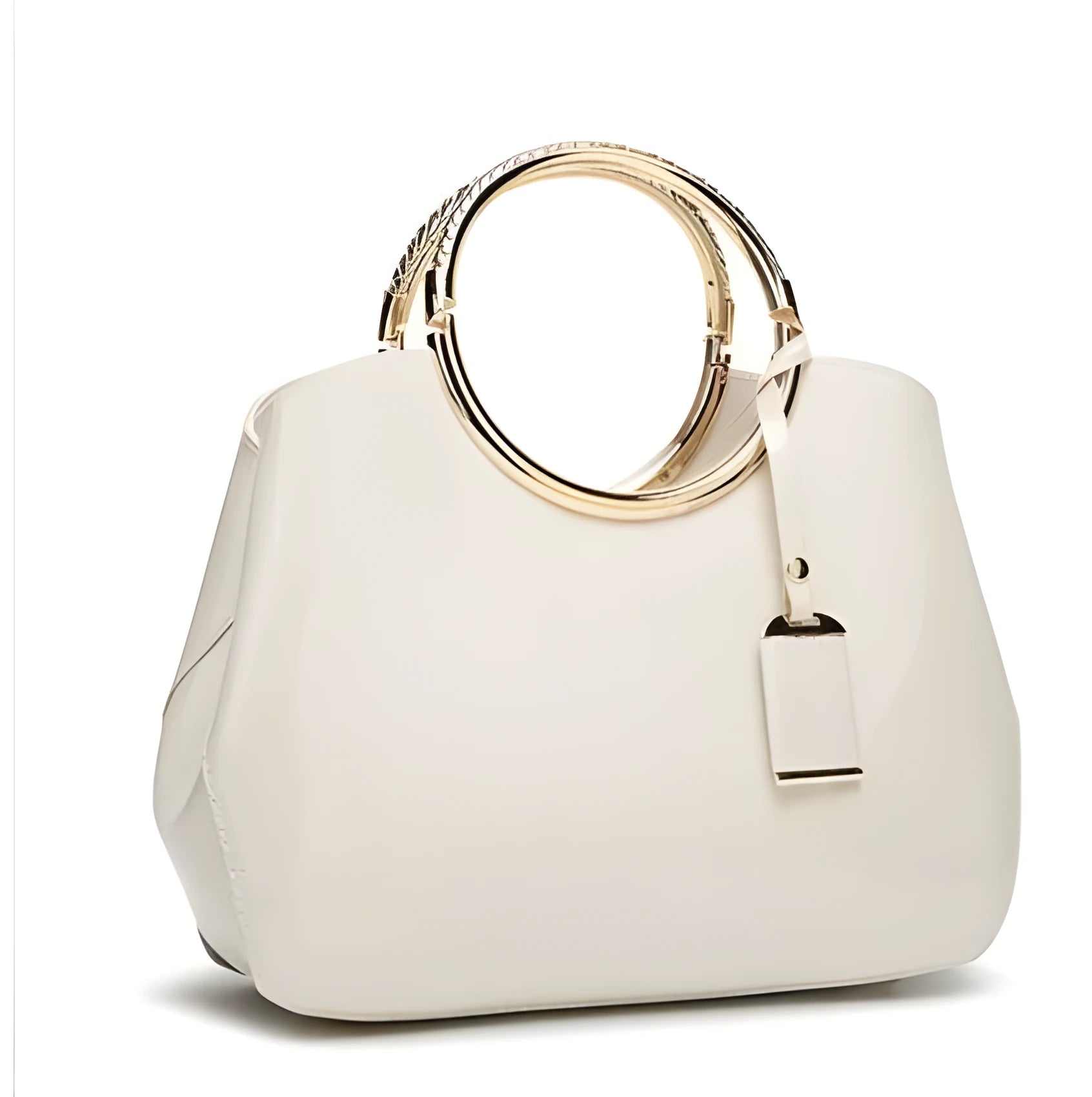 Women's polyester party handbag showing card slots and zipper pocket in one of seven colour options