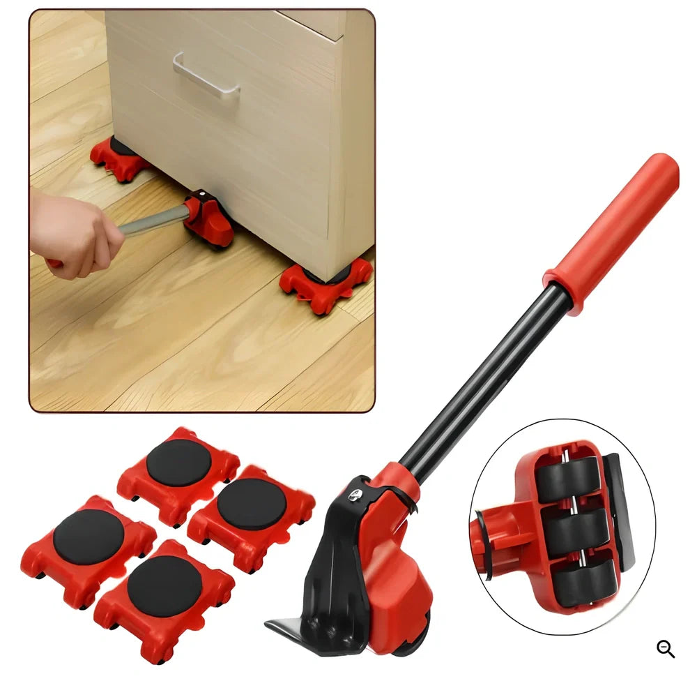 13-piece plastic heavy object mover set, 340mm tools for lifting boxes and furniture securely, 700g weight