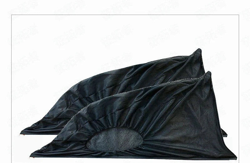 Car window cover net providing sun shade and anti-mosquito protection