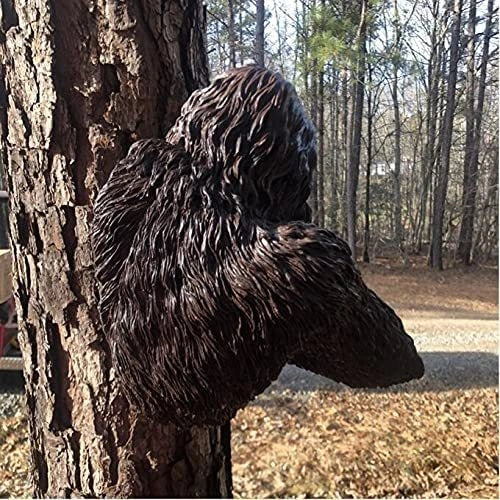 Creative Bigfoot 3D Resin Tree Decoration in brown, perfect for gardens and shelves