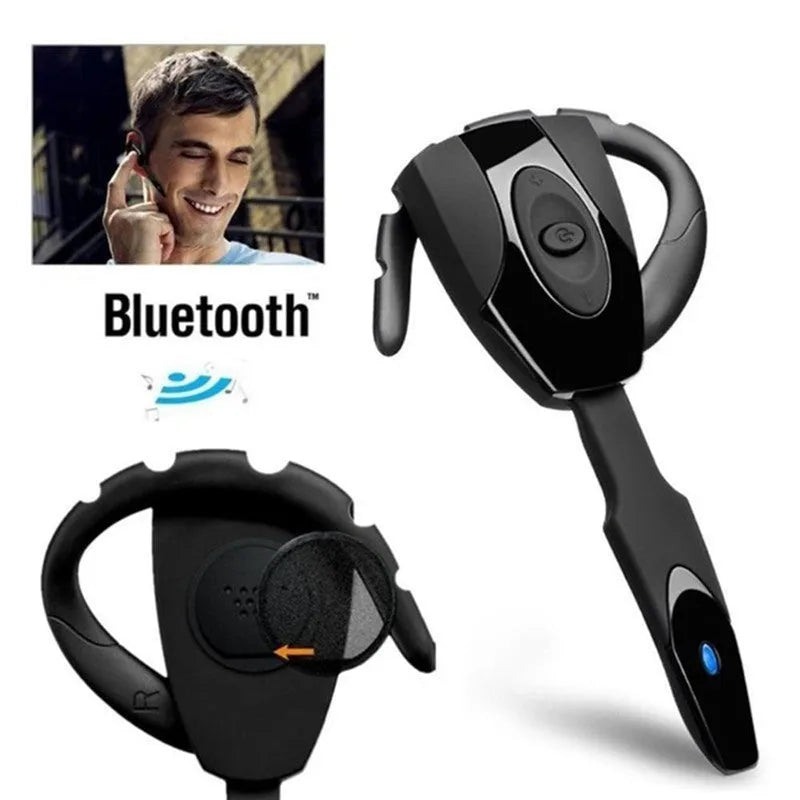 Single earpiece business Bluetooth headset in hanging ear design with five colour options