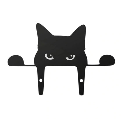 3D black cat outdoor garden decoration with acrylic design