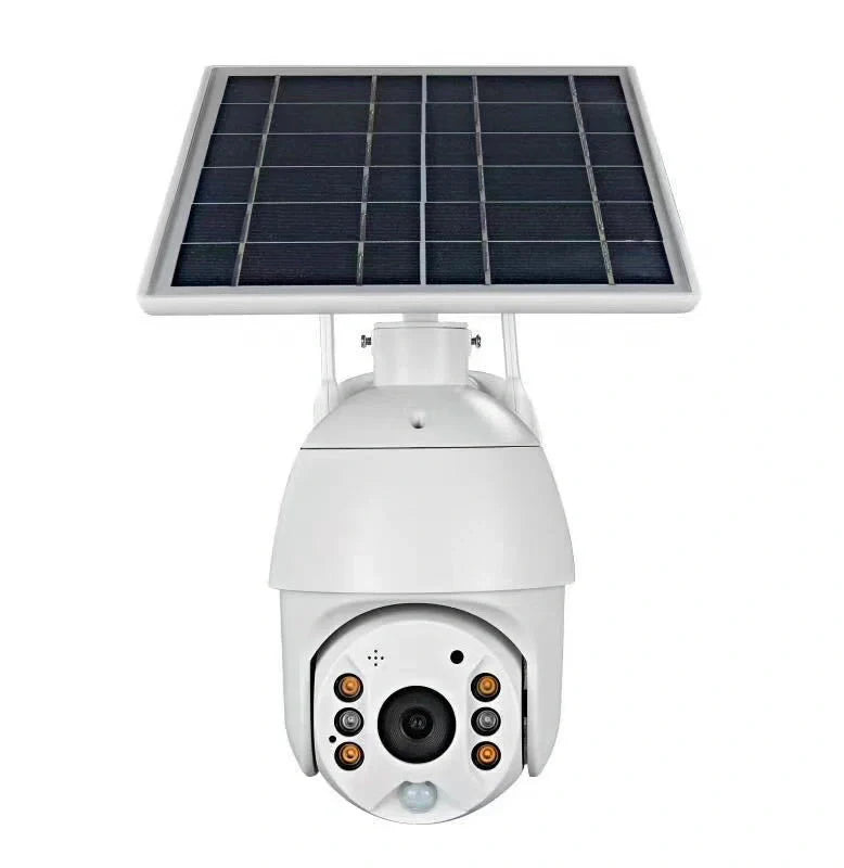 Solar-powered 4G security camera with 1080P resolution and PTZ capabilities