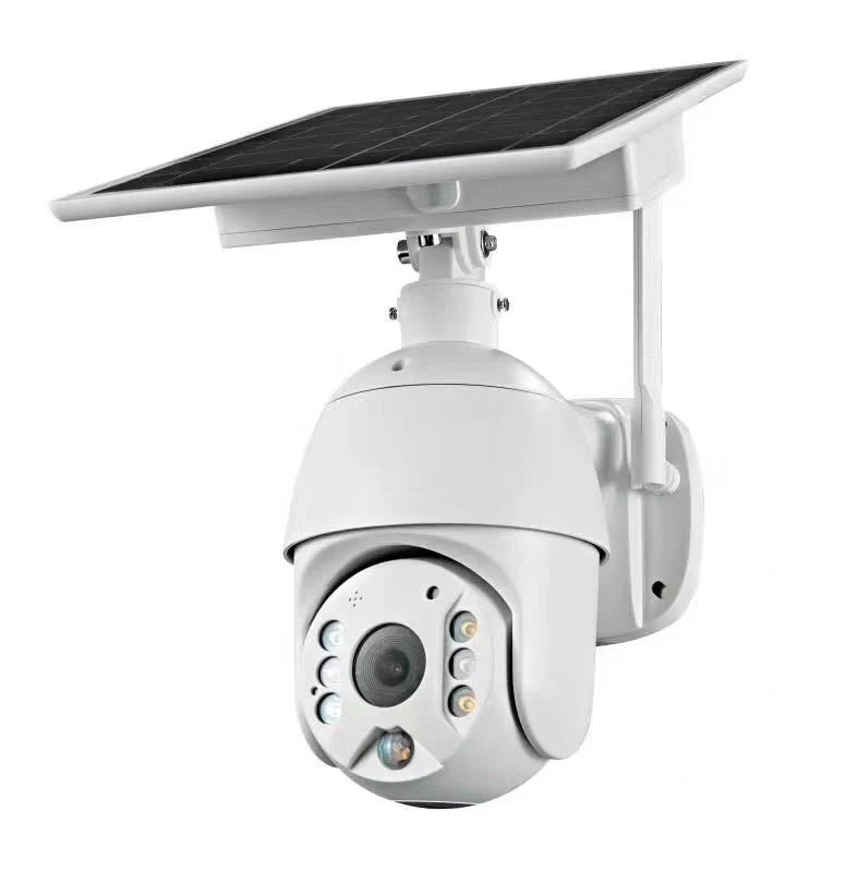 Solar-powered 4G security camera with 1080P resolution and PTZ capabilities