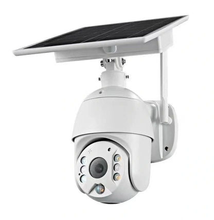 Solar-powered 4G security camera with 1080P resolution and PTZ capabilities