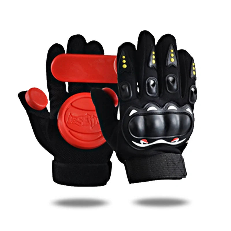Downhill Skateboard Gloves with sliders for enhanced protection and durability