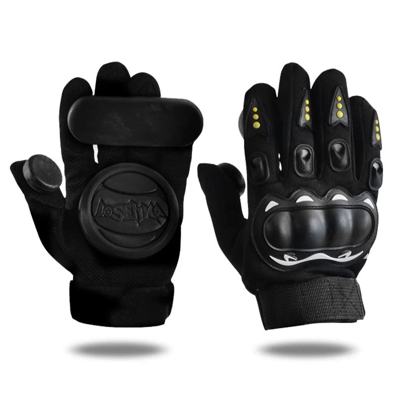 Downhill Skateboard Gloves with sliders for enhanced protection and durability