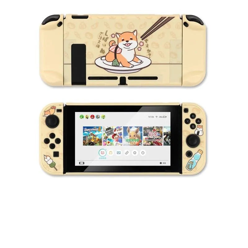 Sea Otter silicone protective case on a Nintendo Switch Joy-Con controller, showing textured grips and button guards.