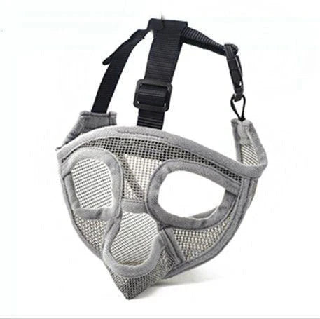 Hoopet Breathable Dog Muzzle for French Bulldogs and Flat-Faced Breeds in Adjustable Sizes and Styles