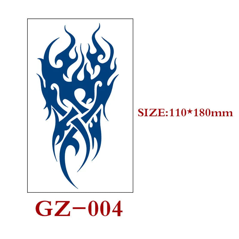 Single sheet of Juice geometric temporary tattoo stickers measuring 110mm by 180mm.