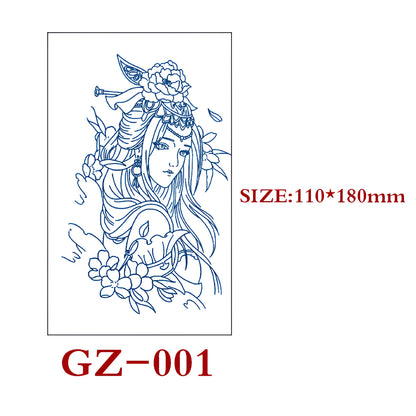 Single sheet of Juice geometric temporary tattoo stickers measuring 110mm by 180mm.