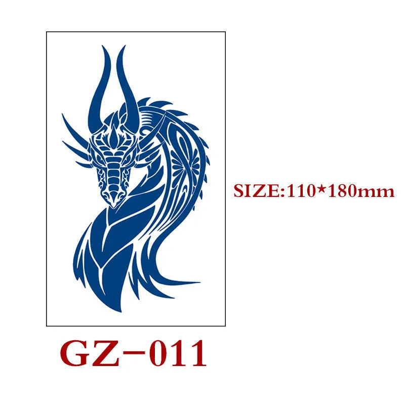 Single sheet of Juice geometric temporary tattoo stickers measuring 110mm by 180mm.