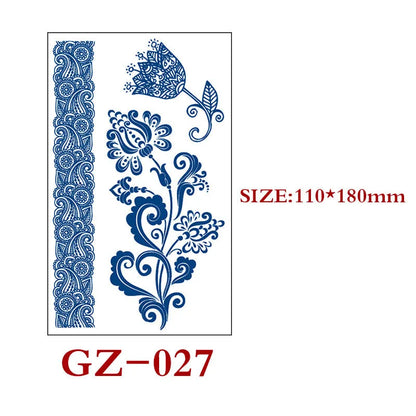 Single sheet of Juice geometric temporary tattoo stickers measuring 110mm by 180mm.
