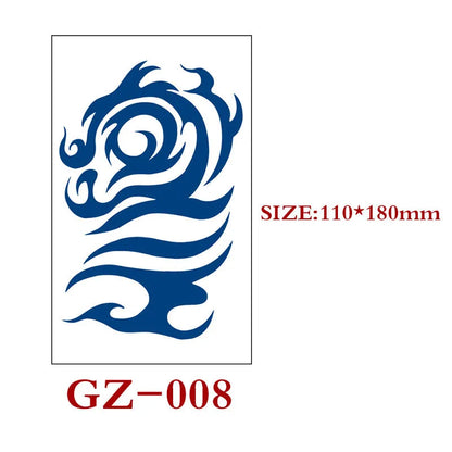 Single sheet of Juice geometric temporary tattoo stickers measuring 110mm by 180mm.