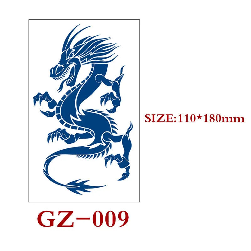 Single sheet of Juice geometric temporary tattoo stickers measuring 110mm by 180mm.
