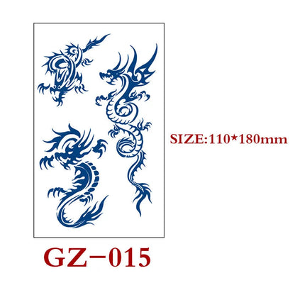 Single sheet of Juice geometric temporary tattoo stickers measuring 110mm by 180mm.