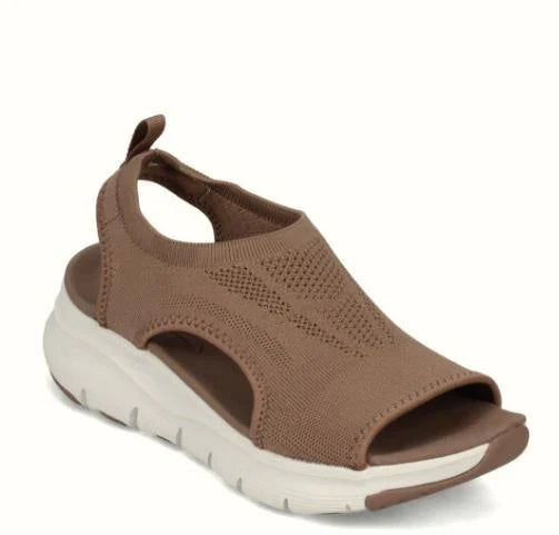 Breathable woven sandals with a fish-mouth design, available in a variety of vibrant colors