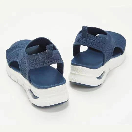 Breathable woven sandals with a fish-mouth design, available in a variety of vibrant colors