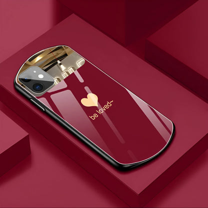 Love letter design iPhone back case in wine red colour for iPhone XR model