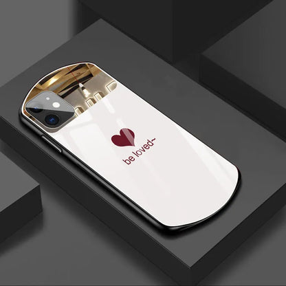 Love letter design iPhone back case in wine red colour for iPhone XR model