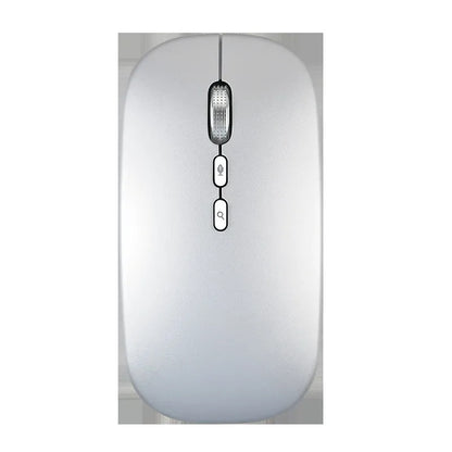 Silver wireless voice mouse with translation, 2.4GHz, 1600dpi, 112 x 60 x 26mm, wireless charging