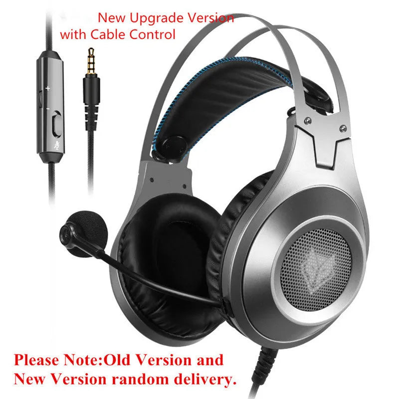 Black USB wired computer headset with microphone for PC desktop and notebook use