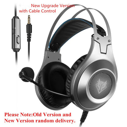 Black USB wired computer headset with microphone for PC desktop and notebook use
