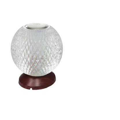 Elegant acrylic crystal bedside lamp with customisable RGB lighting and touch controls