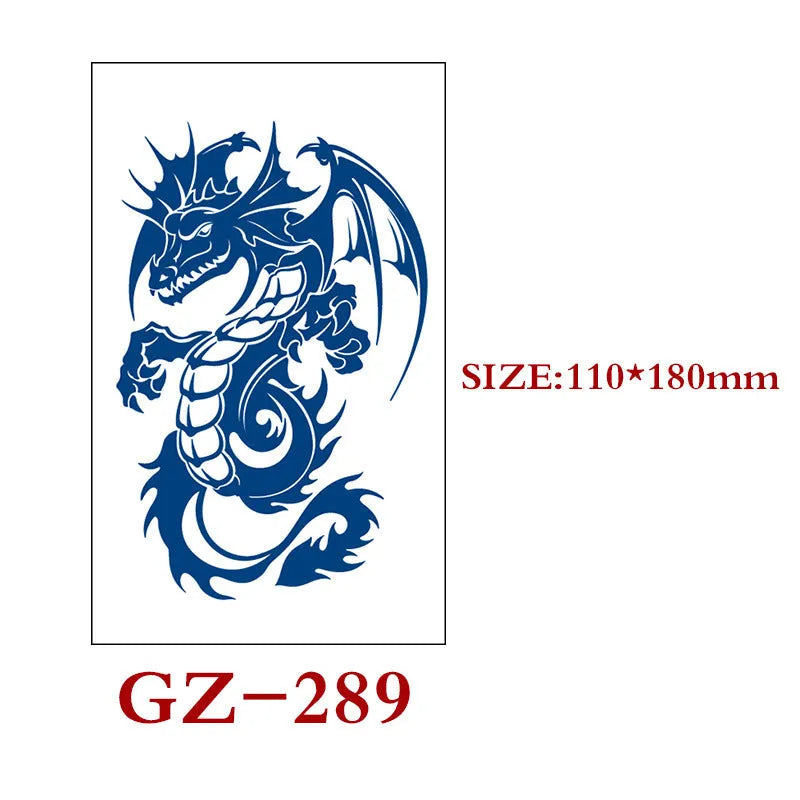 Single sheet of Juice geometric temporary tattoo stickers measuring 110mm by 180mm.