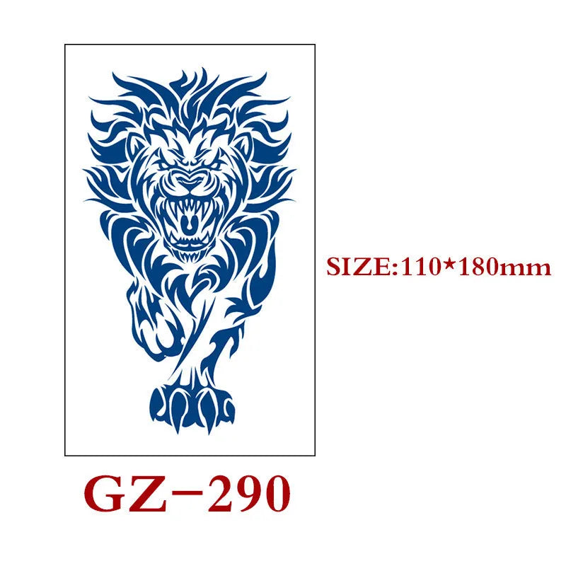 Single sheet of Juice geometric temporary tattoo stickers measuring 110mm by 180mm.