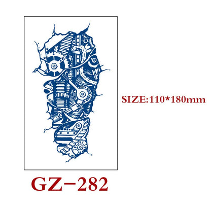 Single sheet of Juice geometric temporary tattoo stickers measuring 110mm by 180mm.