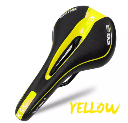 Universal bicycle seat with hollow design for mountain and road bikes