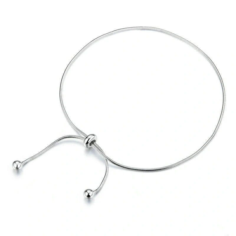 Elegant adjustable silver foot jewellery for girls with unique rhombus design