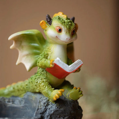 Cartoon dinosaur succulent pot with hand-painted details for home or office decor
