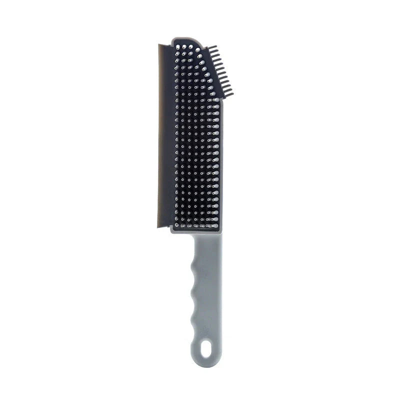 Multipurpose cleaning brush set with removable heads, soft bristles, and scraper for thorough cleaning of kitchen, bathroom, and household surfaces