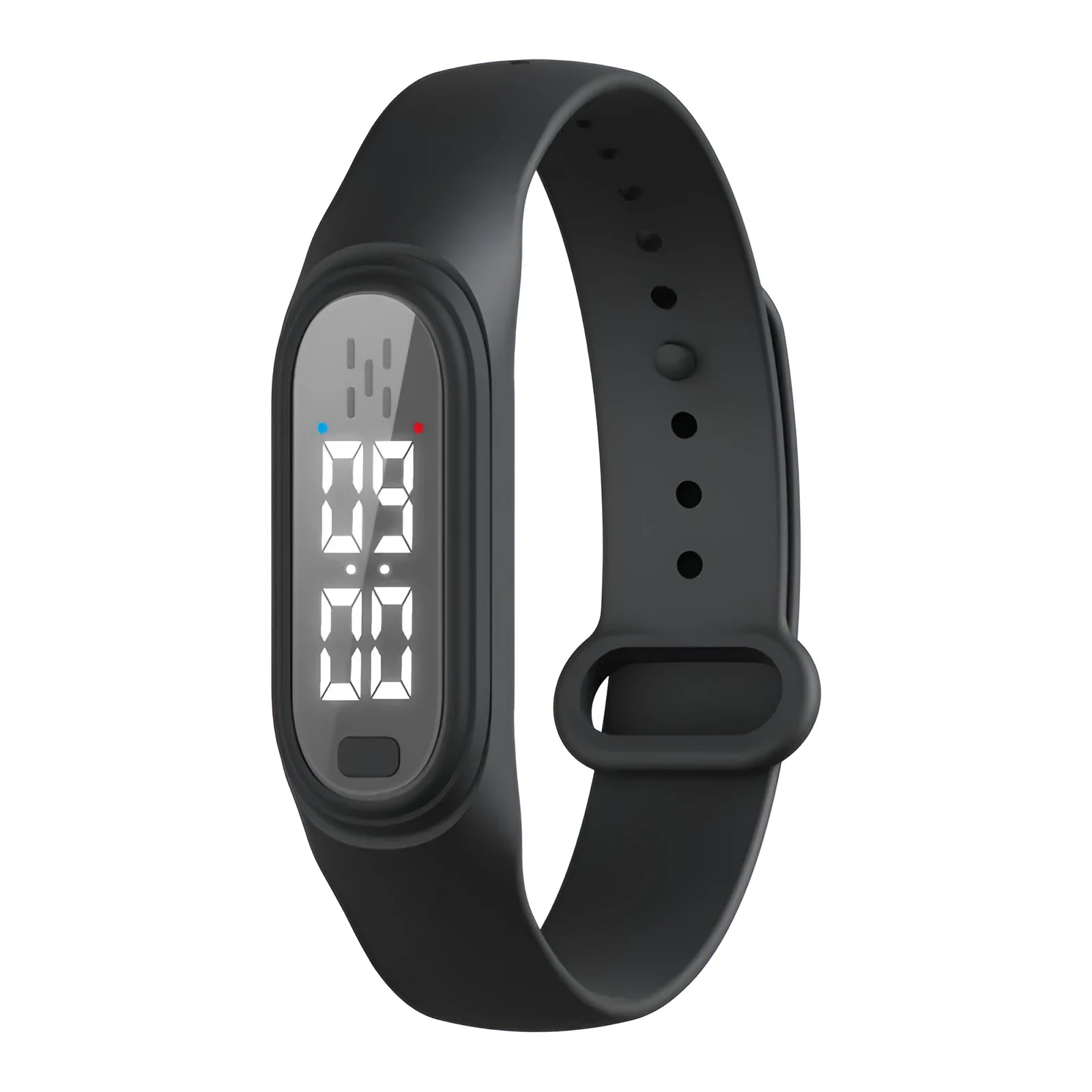 Ultrasonic electronic mosquito repellent bracelet in black, white, blue, or pink colours