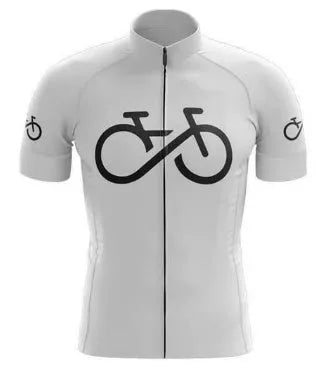 Short-sleeved bib cycling suit for men and women with moisture-wicking technology