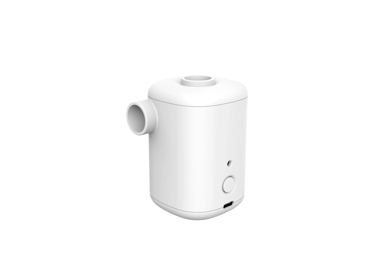 Mini Electric Inflator with USB charging for quick inflation of swimming rings and air mattresses