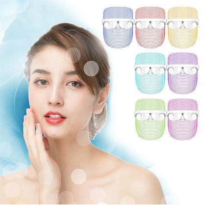 7 Colour LED Mask for skin rejuvenation and light therapy