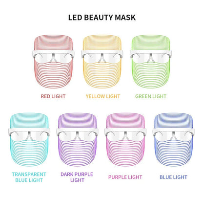 7 Colour LED Mask for skin rejuvenation and light therapy