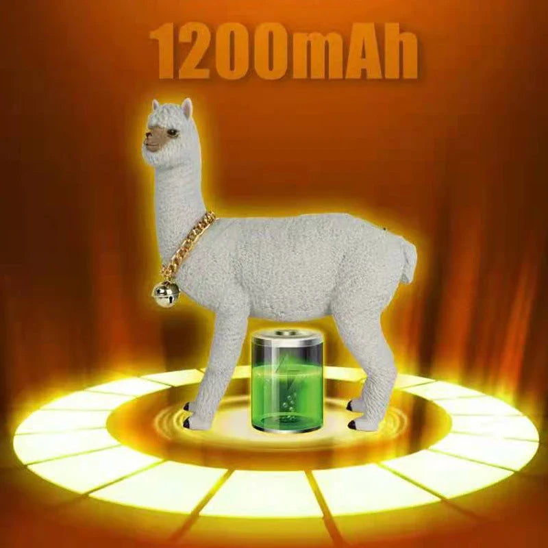 Portable Bluetooth Speaker with Alpaca Design, FM Radio, and Subwoofer for Music Streaming and Entertainment